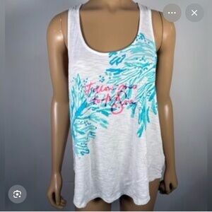 Lilly Pulitzer Follow Me to the Sea Tank Top!  Medium!  EUC!